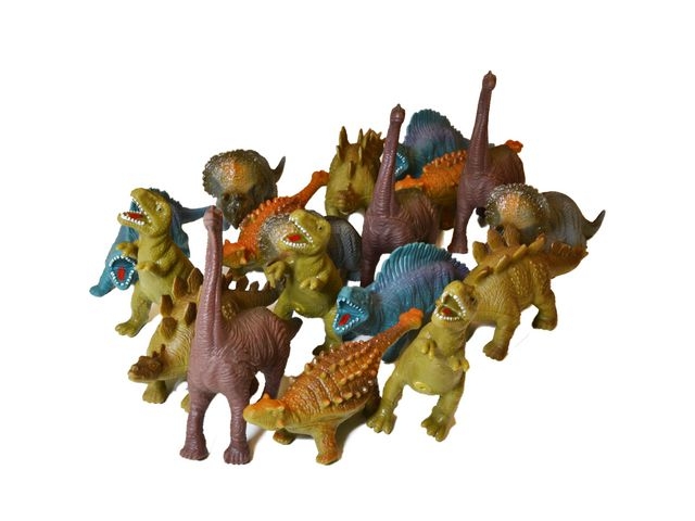 Morsomt og underholdende leketøysett med dinosaurfigurer for pedagogiske spill og lek. Laget av et slitesterk og holdbart plastmateriale. Inneholder 18 dinosaurfigurer Mål: 150-180mm